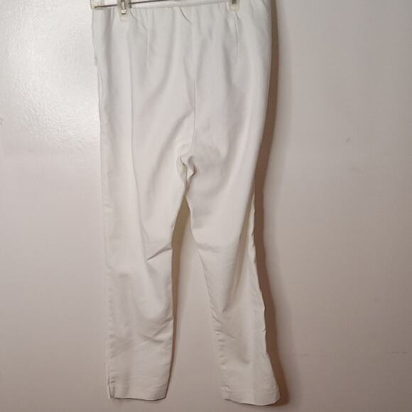 J. Jill Essential Women's White Cotton Stretch Pants - Size 8 - Picture 5 of 9